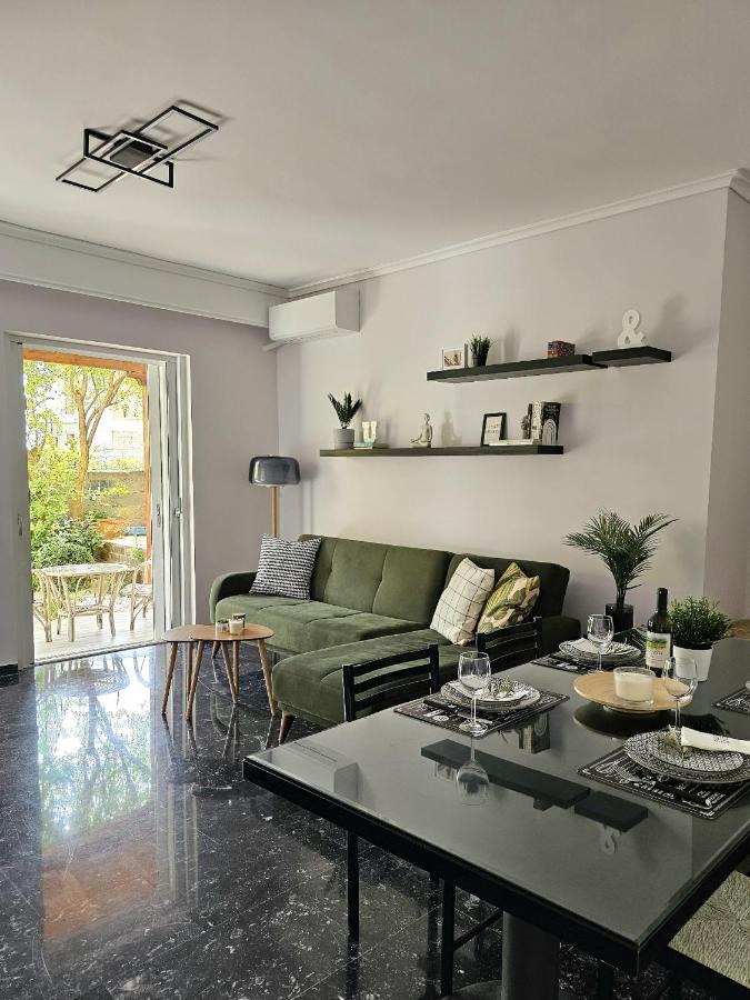 Modern Garden View Apt In Voula, Athens - Luxe Exterior foto